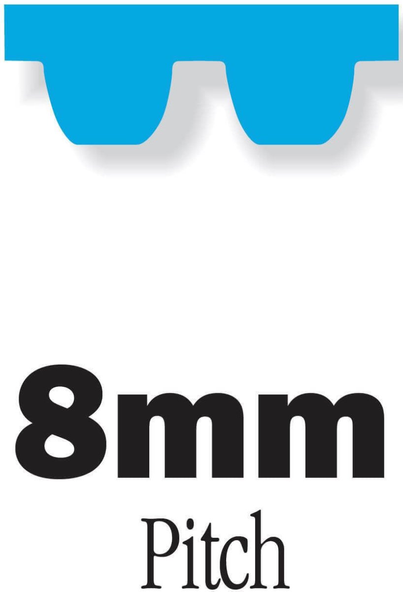 Gates Poly Chain GT Carbon Belt - 8MGT Section - AIMS Industrial Supplies