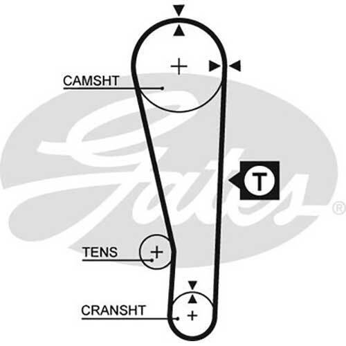 Gates Powergrip Automotive Timing Belt (21.1mm)2
