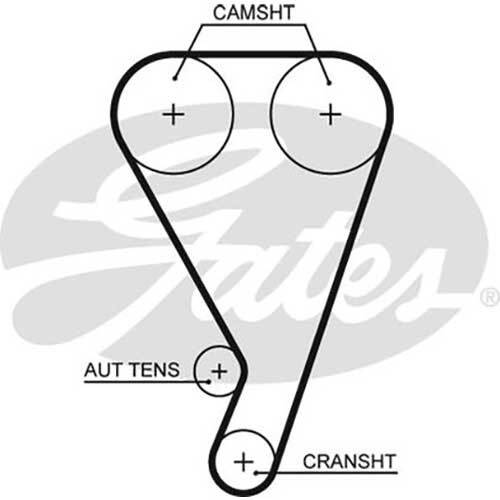 Gates T1639 Powergrip Timing Belt 25 x 1648mm 173 Teeth HNBR (Nitrile Rubber)