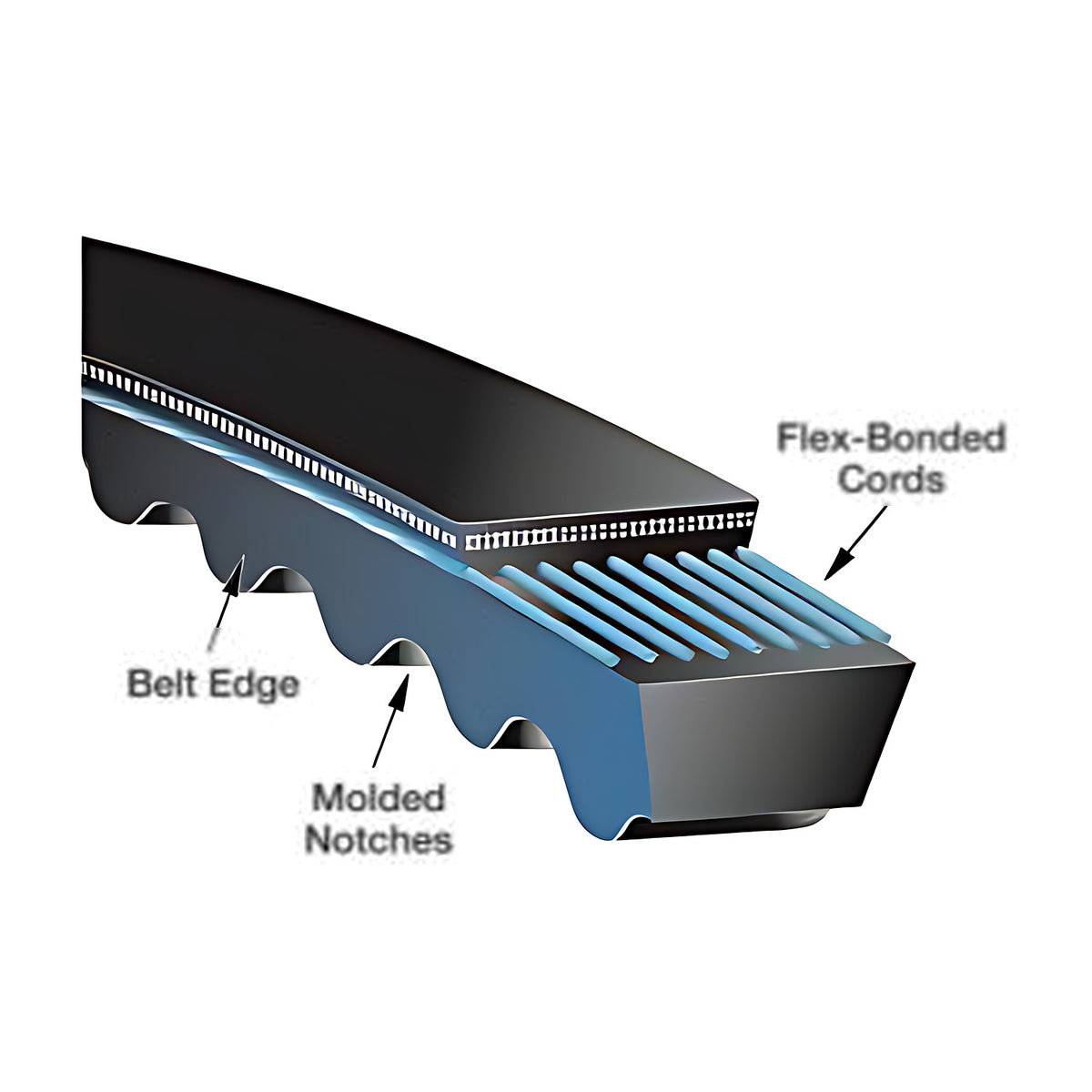 Gates Tri-Power Notched (Cogged) Classical Section Belt - CX Section
