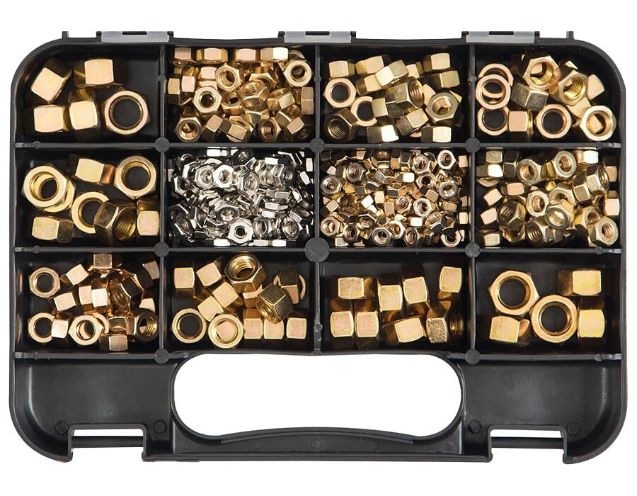 GJ Works Imperial Hex Nut Kit, 508 Pieces - GKA508 - AIMS Industrial Supplies