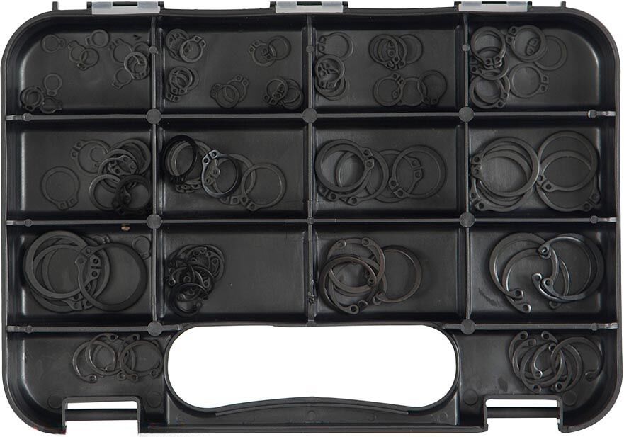 GJ Works Imperial Internal & External Circlip Kit, 115 Pieces - GKA115 - AIMS Industrial Supplies