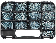 GJ Works Imperial Round Head Screws & Nuts Kit, 620 Pieces - GKA552 - AIMS Industrial Supplies