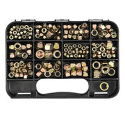 GJ Works Imperial Self - Locking Nut Kit, 180 Pieces - GKA180 - AIMS Industrial Supplies