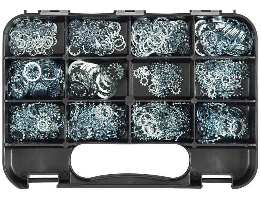 GJ Works Imperial Star Washer Kit, 540 Pieces - GKA540 - AIMS Industrial Supplies