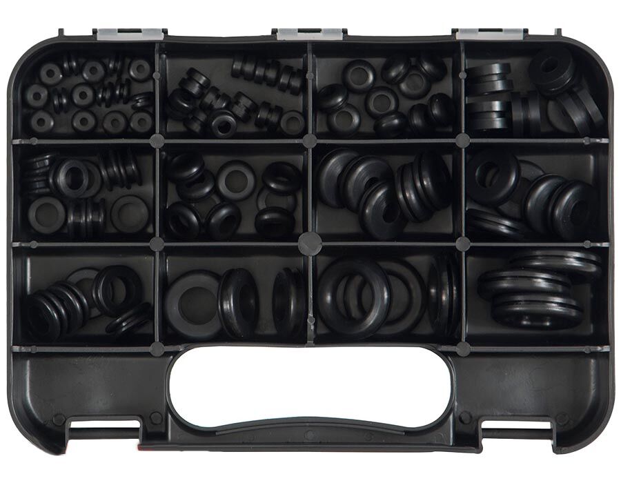 GJ Works Imperial Wiring Grommets, 86 Pieces - GKA86 - AIMS Industrial Supplies