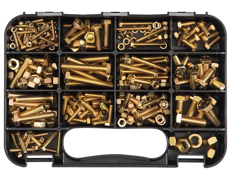 GJ Works Metric Hex Bolts & Nuts, 236 Pieces - GKA236 - AIMS Industrial Supplies