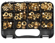 GJ Works Metric Hex Flange Nuts Kit, 160 Pieces - GKA1601