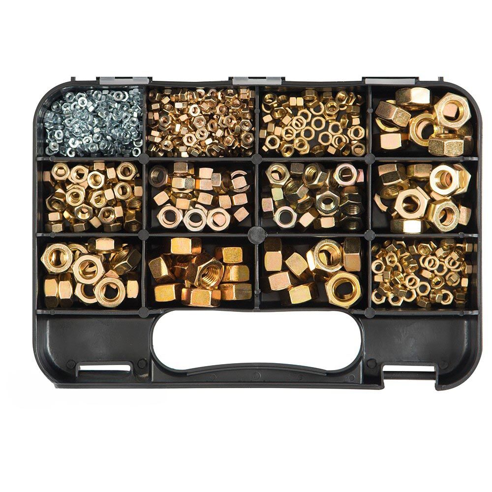 GJ Works Metric Hex Nut Kit, 655 Pieces - GKA6551
