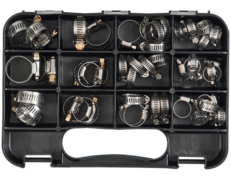 GJ Works Metric Hose Clamp Kit, 42 Pieces - GKA42 - AIMS Industrial Supplies
