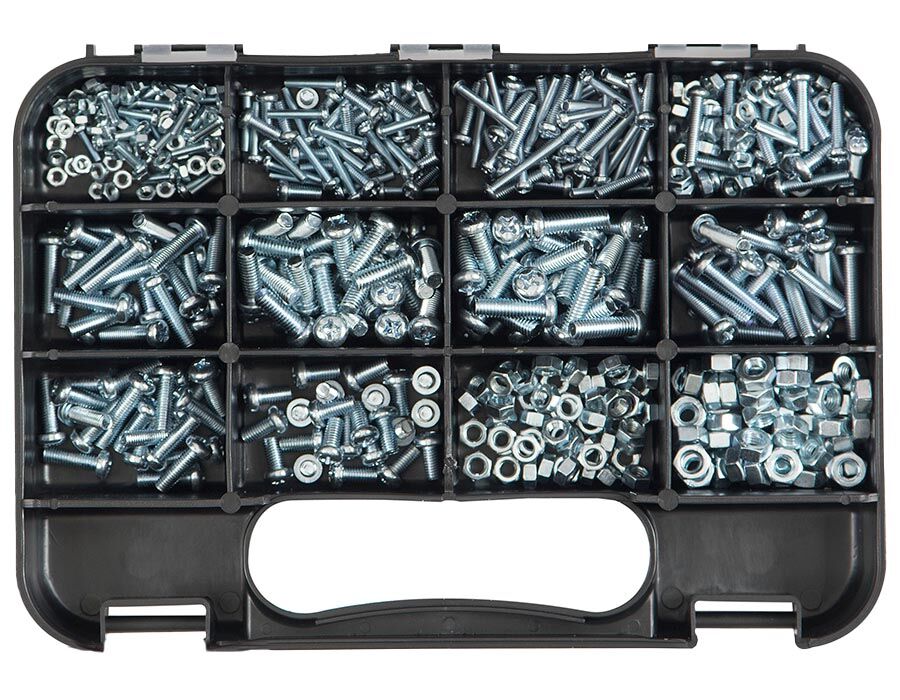 GJ Works Metric Screws & Nut Kit, 470 Pieces - GKA470 - AIMS Industrial Supplies