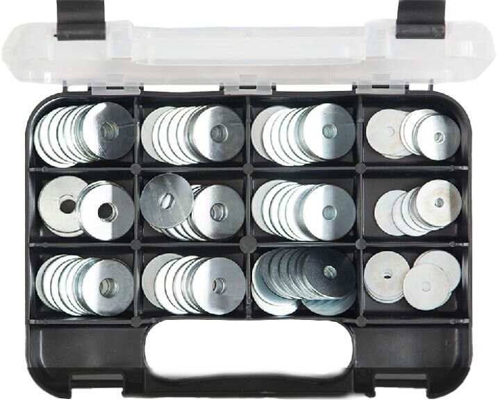 GJ Works Panel Body Washer Zinc Plated Steel, 120 Pieces - GKA100 - AIMS Industrial Supplies