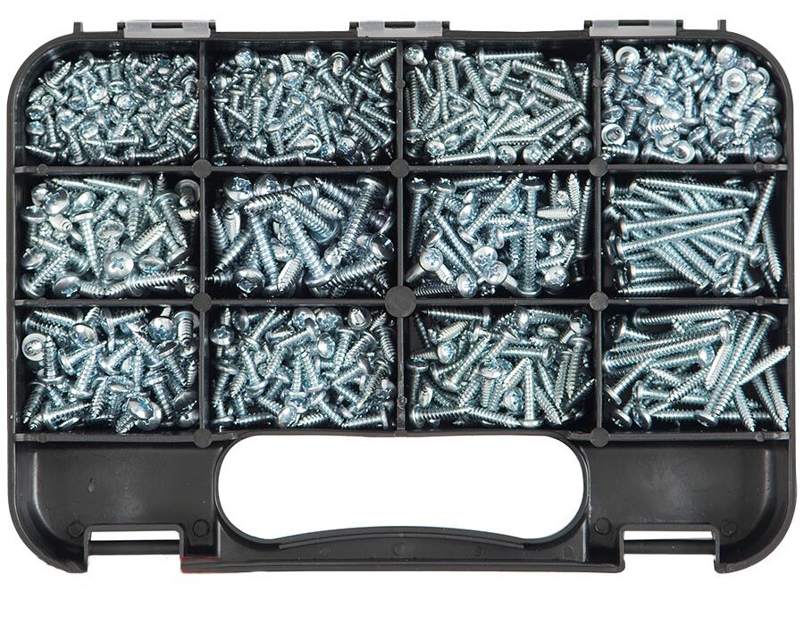 GJ Works Phillips Pan Head Self - Tapping Screws, 760 Pieces - GKA760 - AIMS Industrial Supplies