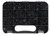 GJ Works Self - Tapping Screws Black Zinc Plated, 710 Pieces - GKA710 - AIMS Industrial Supplies