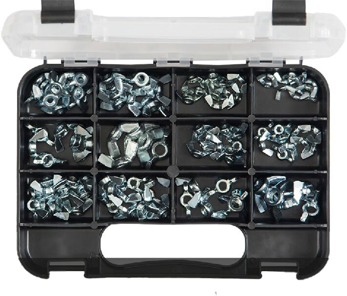 GJ Works Wing Nut Zinc Plated, 102 Pieces - GKA1021