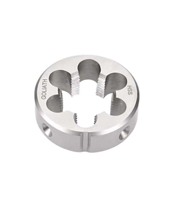 Goliath 1-1/4" x 11 TPI BSPT 3" HSS Circular Solid Button Die - F88XHG