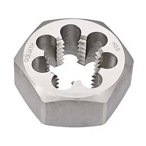 Goliath 1-1/8" x 7 TPI BSW HSS Hexagonal Die Nut - FH21AJ