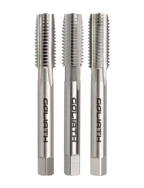 Goliath 1-7/8" x 8 TPI UN HSS Bright Straight Flute Tap Set K8124CD6