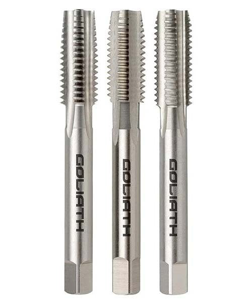 Goliath 20 x 1.5mm MF Straight Flute Left Hand HSS Tap Set - C48XED4L