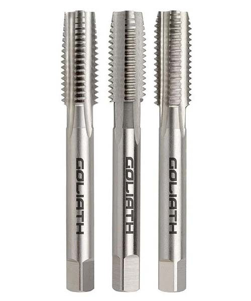 Goliath 20 x 2.5 +0.4mm Metric Course HSS Tap Set Bright - C48ED4.4