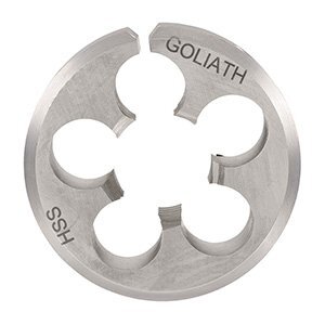 Goliath 3/8" x 20 TPI BSF 1" Left Hand Button Die HSS F13BBL