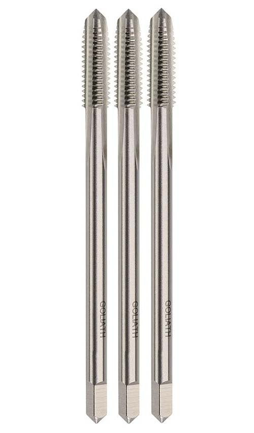 Goliath 4 x 0.7mm MC DIN 376 HSS-Co5 Bright Tap Set - Reduced Shank