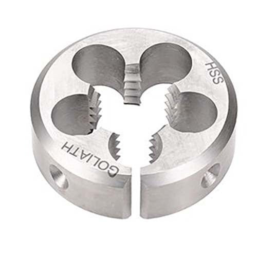 Goliath 7/16"x 28 TPI UNEF 1-1/2" HSS Circular Split Button Die - F14XDD