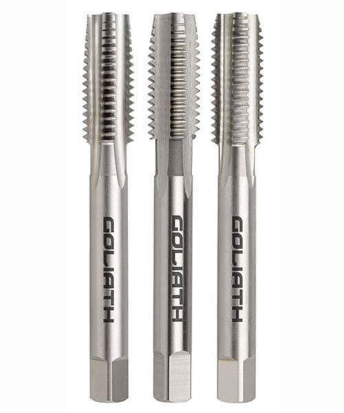 Goliath A67FD3 N0.2 x 0.81 BA Straight Flute Tap Set HSS Bright