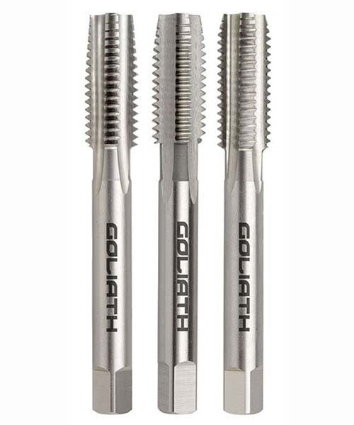 Goliath BSB Straight Flute Tap - Brass Set HSS Bright - AIMS Industrial Supplies