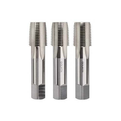 Goliath BSPT HSS Bright Pipe Tap Set - AIMS Industrial Supplies