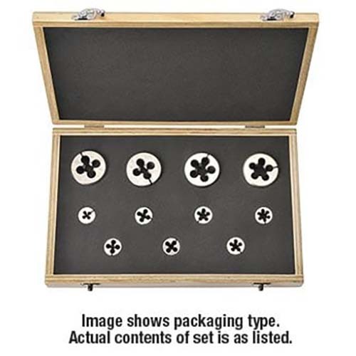 Goliath EBDHPUNF No. 10 - 1/2" UNF Button Die Set - HSS1