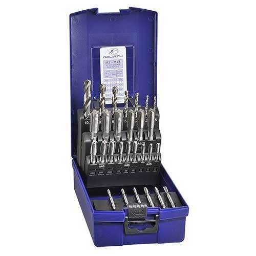 Goliath EMDS10 M3 - M12 Metric Tap and Drill Set - HSS - AIMS Industrial Supplies