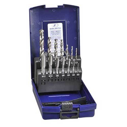 Goliath EMDSX10B M3 - M12 Bottom Tap and Drill Set - HSS - AIMS Industrial Supplies