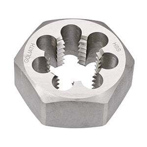Goliath FH21CJ 1-1/8" x 7 TPI UNC Hexagonal Die Nut - HSS