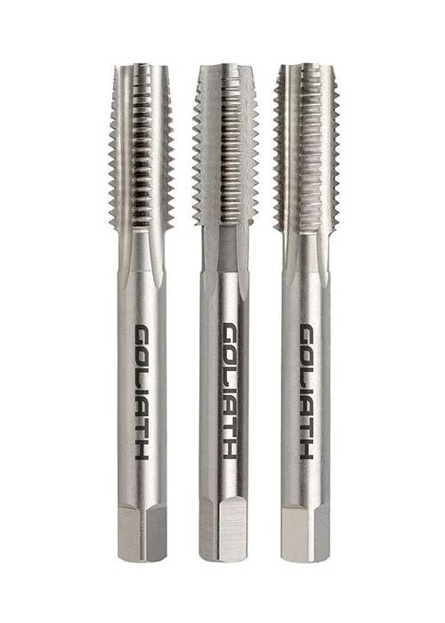 Goliath TPI BSF Straight Flute Tap Set HSS Bright - AIMS Industrial Supplies
