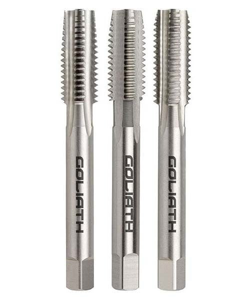 Goliath UNC Straight Flute Tap Set HSS Bright - AIMS Industrial Supplies