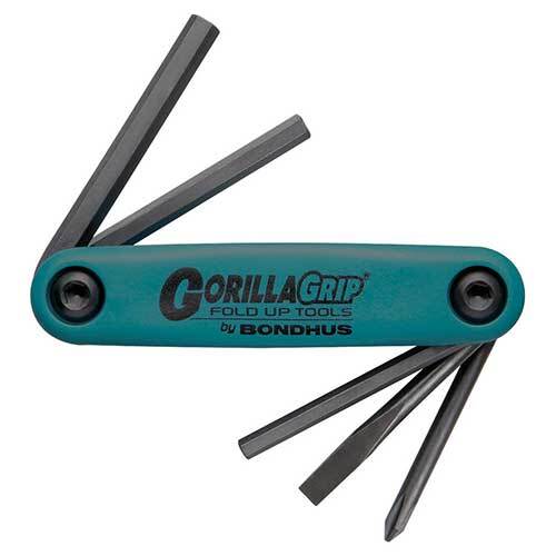 Gorilla Grip Fold - Up Utility Multi - Pack Screwdriver Set - AIMS Industrial Supplies