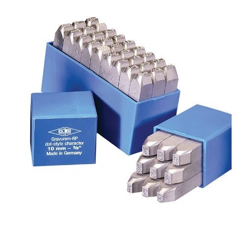 Gravurem Letter Dot Metal Hand Stamp Sets Low Stress - 27-Pieces - AIMS Industrial Supplies