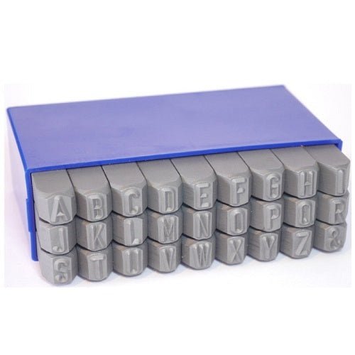 Gravurem Letter Metal Hand Stamps Reverse - 27-Pieces - AIMS Industrial Supplies