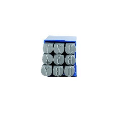 Gravurem Number Metal Hand Stamp Set - 9-Pieces - AIMS Industrial Supplies