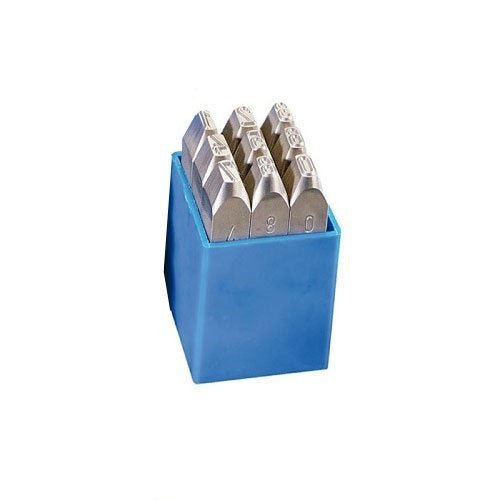 Gravurem Number Metal Hand Stamp Set Low Stress - 9-Pieces - AIMS Industrial Supplies
