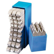 Gravurem Number Metal Hand Stamp Set Low Stress - 9-Pieces - AIMS Industrial Supplies
