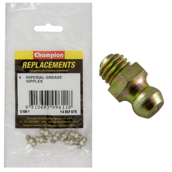 Grease Nipple Imperial Refill Straight - AIMS Industrial Supplies
