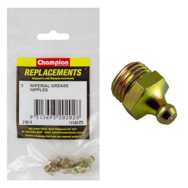 Grease Nipple Imperial Refill Straight - AIMS Industrial Supplies