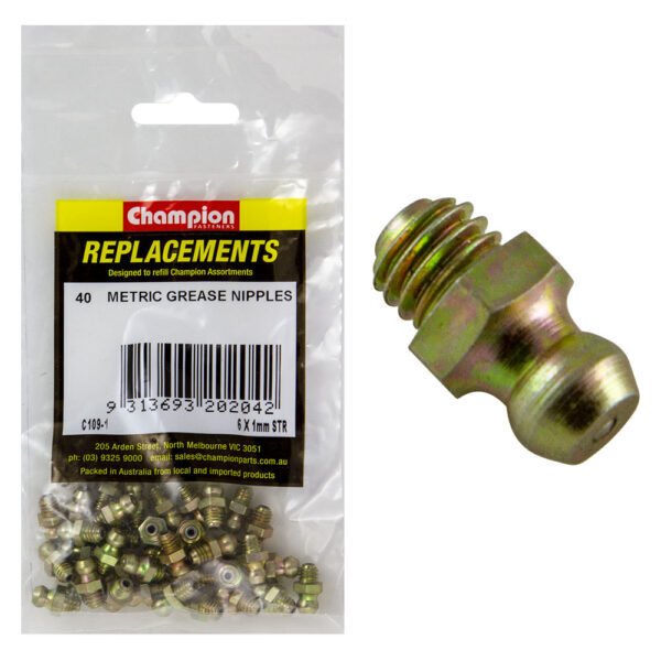 Grease Nipple Metric Refill Straight - AIMS Industrial Supplies
