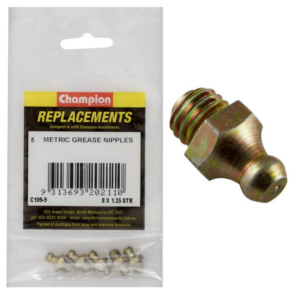Grease Nipple Metric Refill Straight - AIMS Industrial Supplies