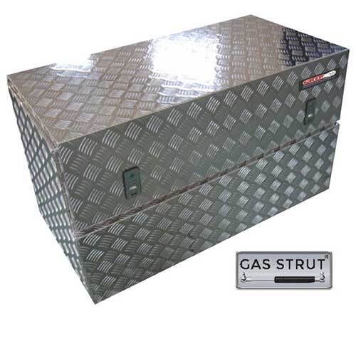 Grip® 1250 x 600 x 700mm Aluminium Square Angled Lid Tool Box1