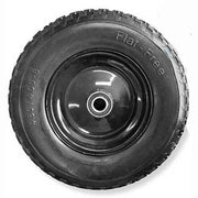 Grip® 400mm Steel Centered Puncture Proof Wheel 1" Axle Diameter1