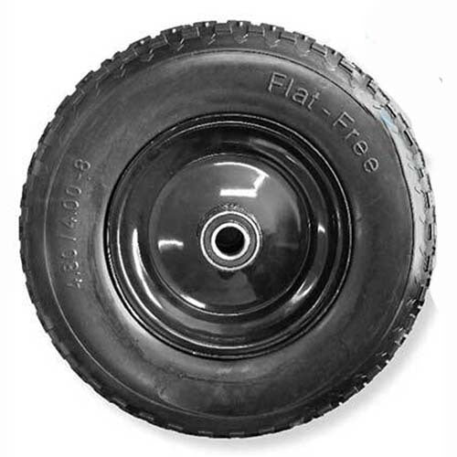 Grip® 400mm Steel Centered Puncture Proof Wheel 1" Axle Diameter1