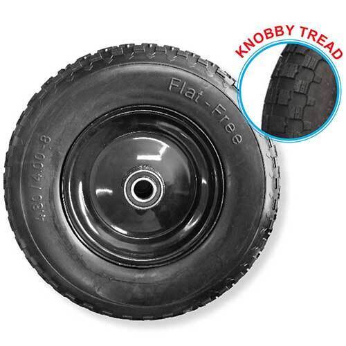 Grip® 400mm Steel Centered Puncture Proof Wheel 1" Axle Diameter2